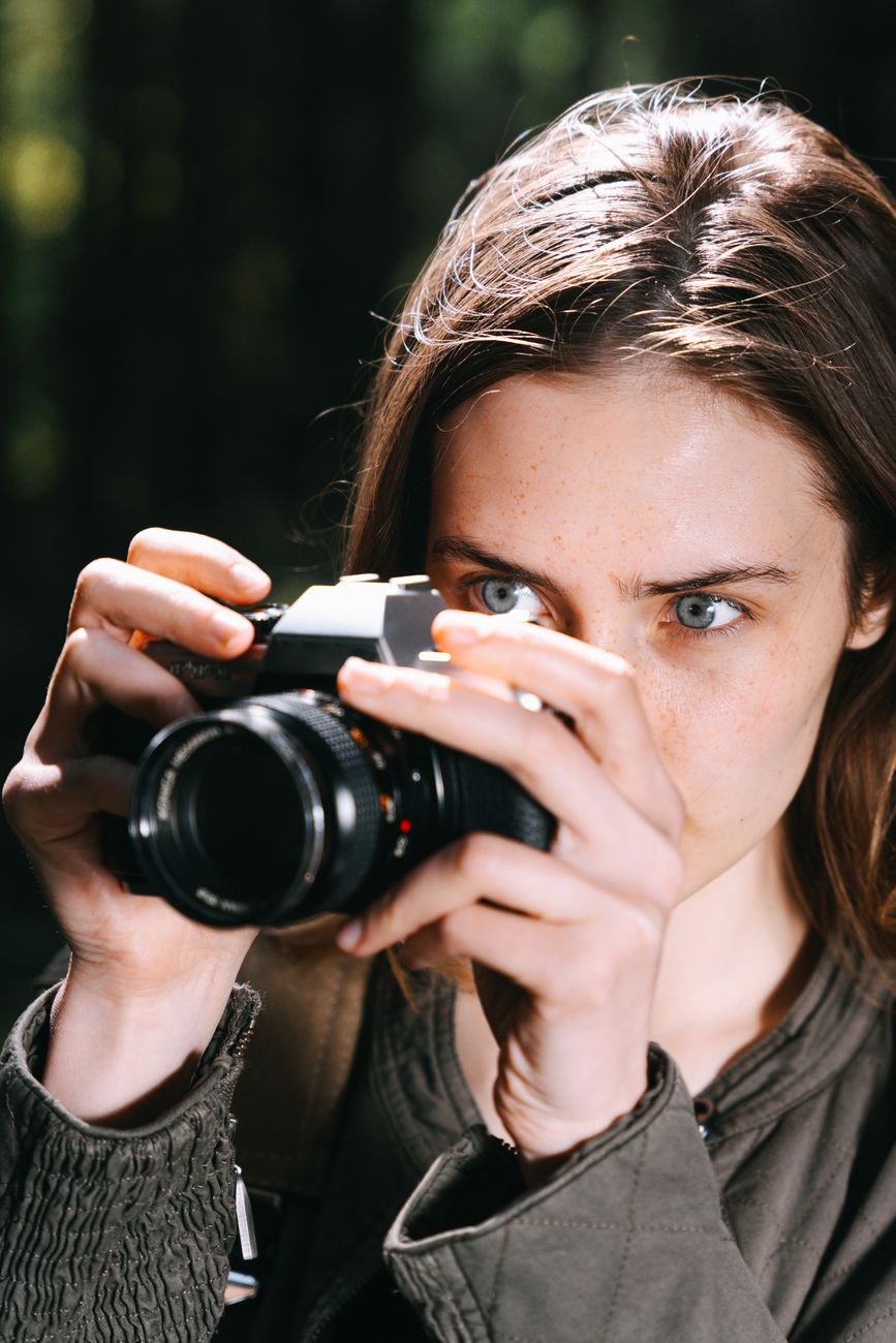 Elena Marsh with her camera